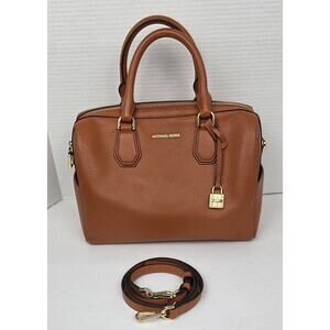 Michael Kors Orange Leather Studio Mercer‎ Medium Satchel Crossbody